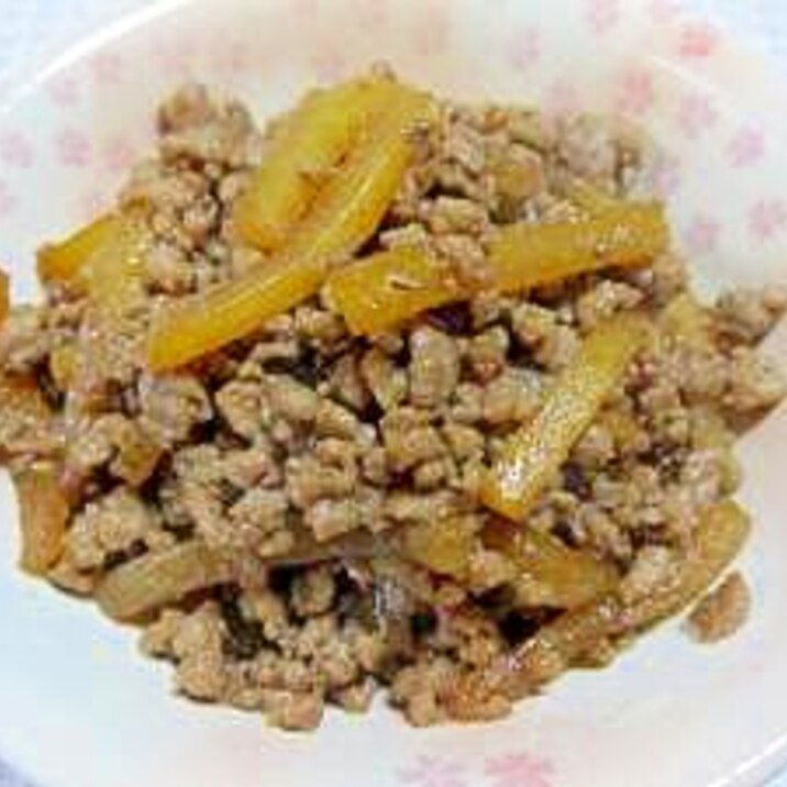 ♪大根と挽肉の炒め煮♪